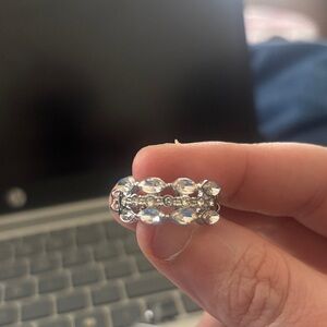 Paparazzi Silver Ring‎ with Clear Gemstones